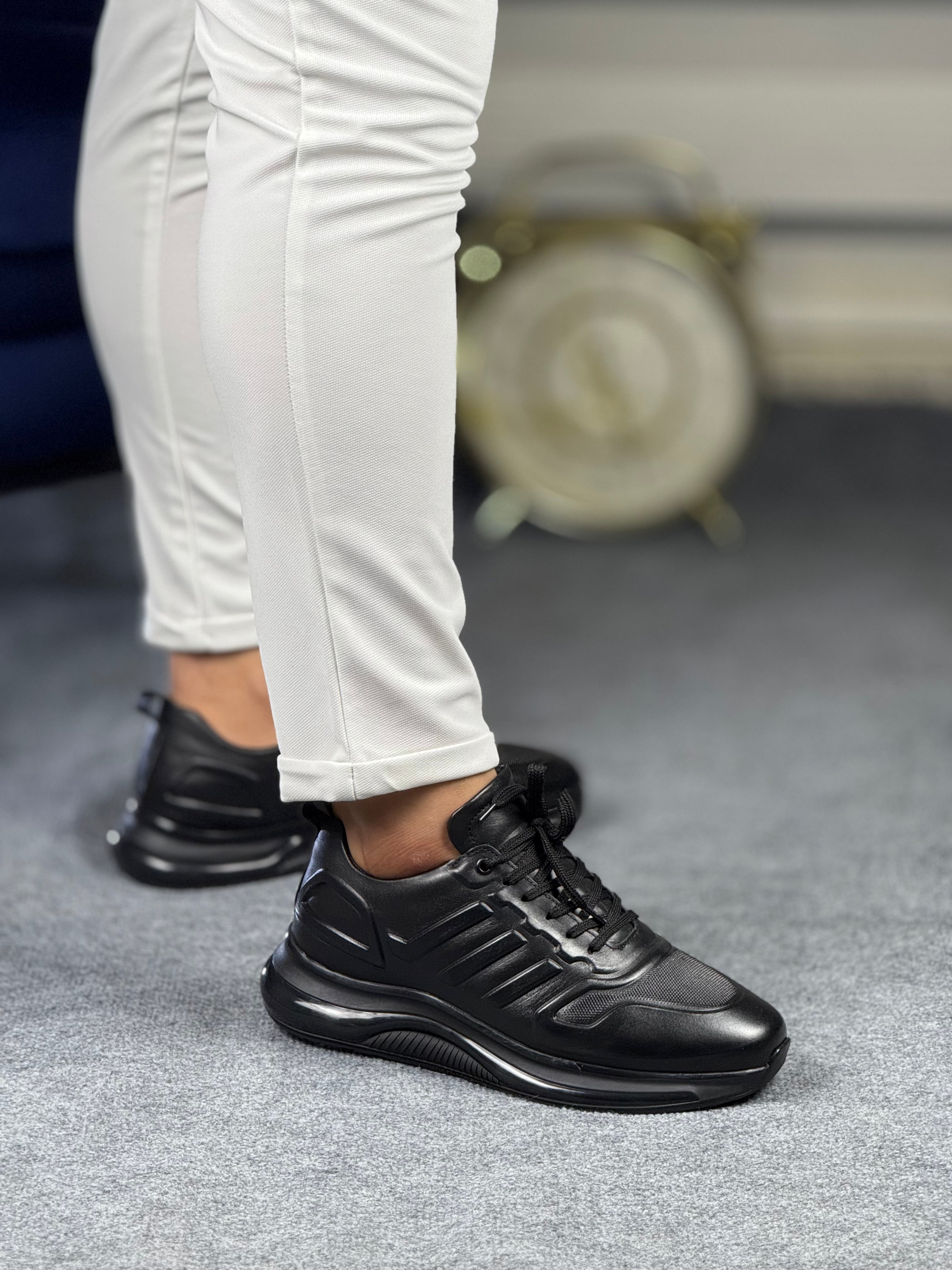 013 SİYAH ERKEK DERİ AYAKKABI