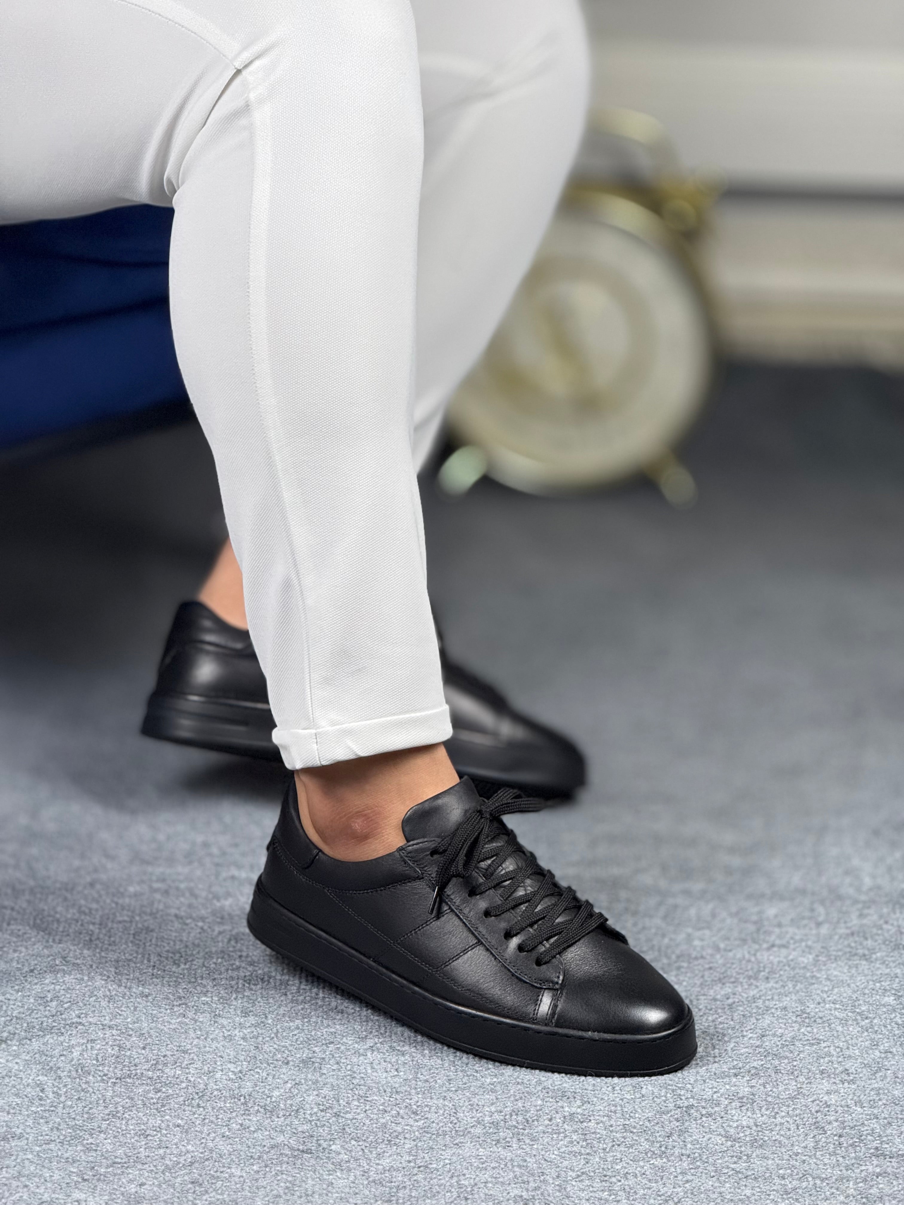 350 SİYAH ERKEK DERİ AYAKKABI