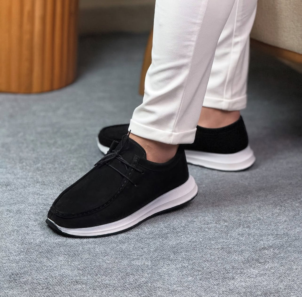 0012 SİYAH SÜET ERKEK DERİ AYAKKABI