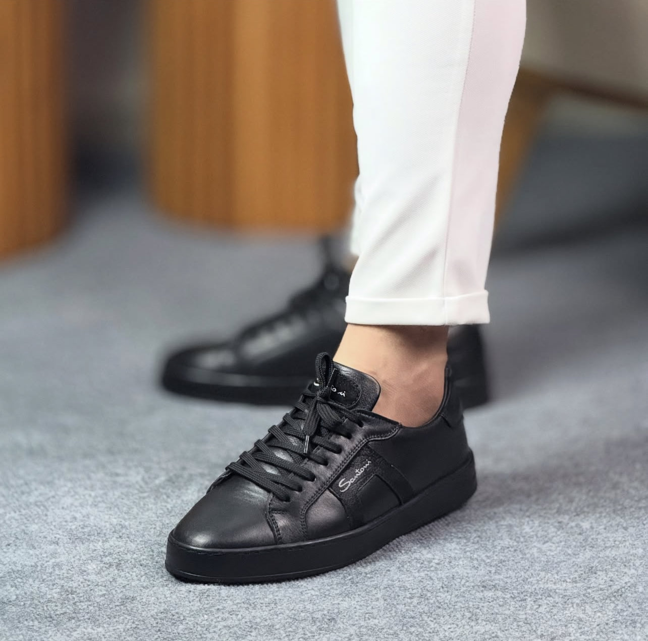 0070 SİYAH ERKEK DERİ AYAKKABI