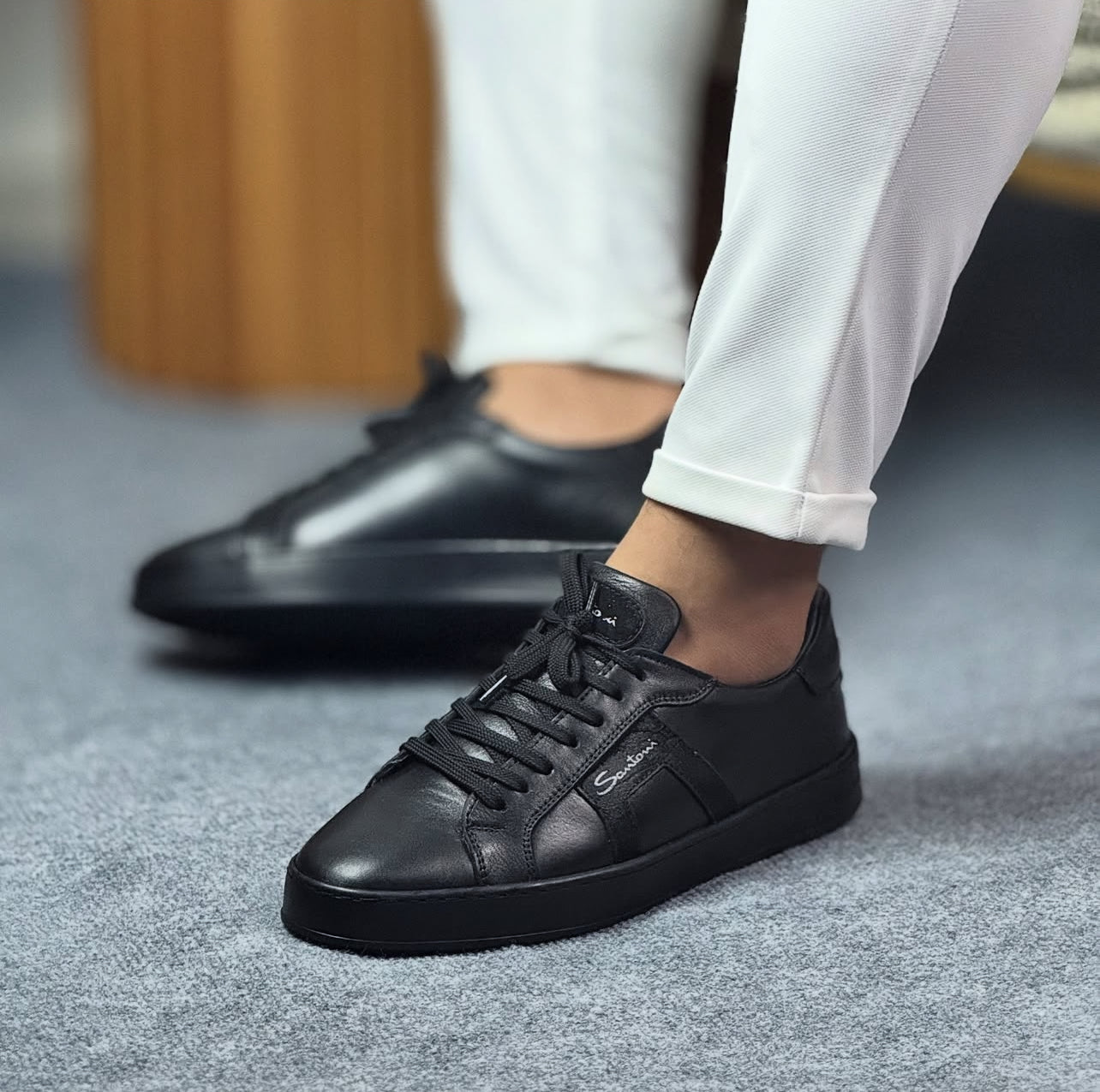 0070 SİYAH ERKEK DERİ AYAKKABI