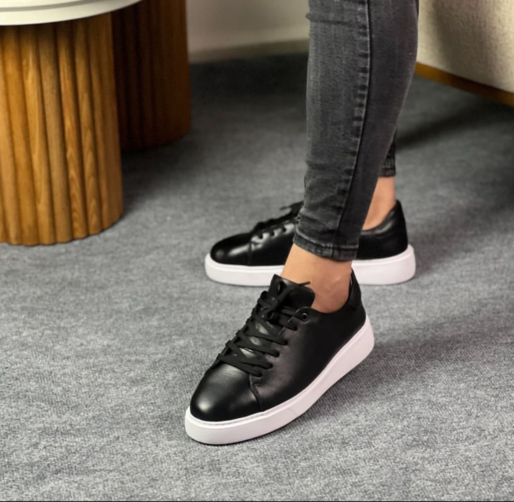 0072 SİYAH ERKEK DERİ AYAKKABI