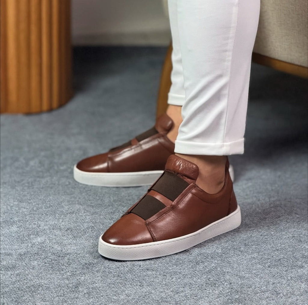 0091 TABA SNEKAKERS DERİ AYAKKABI