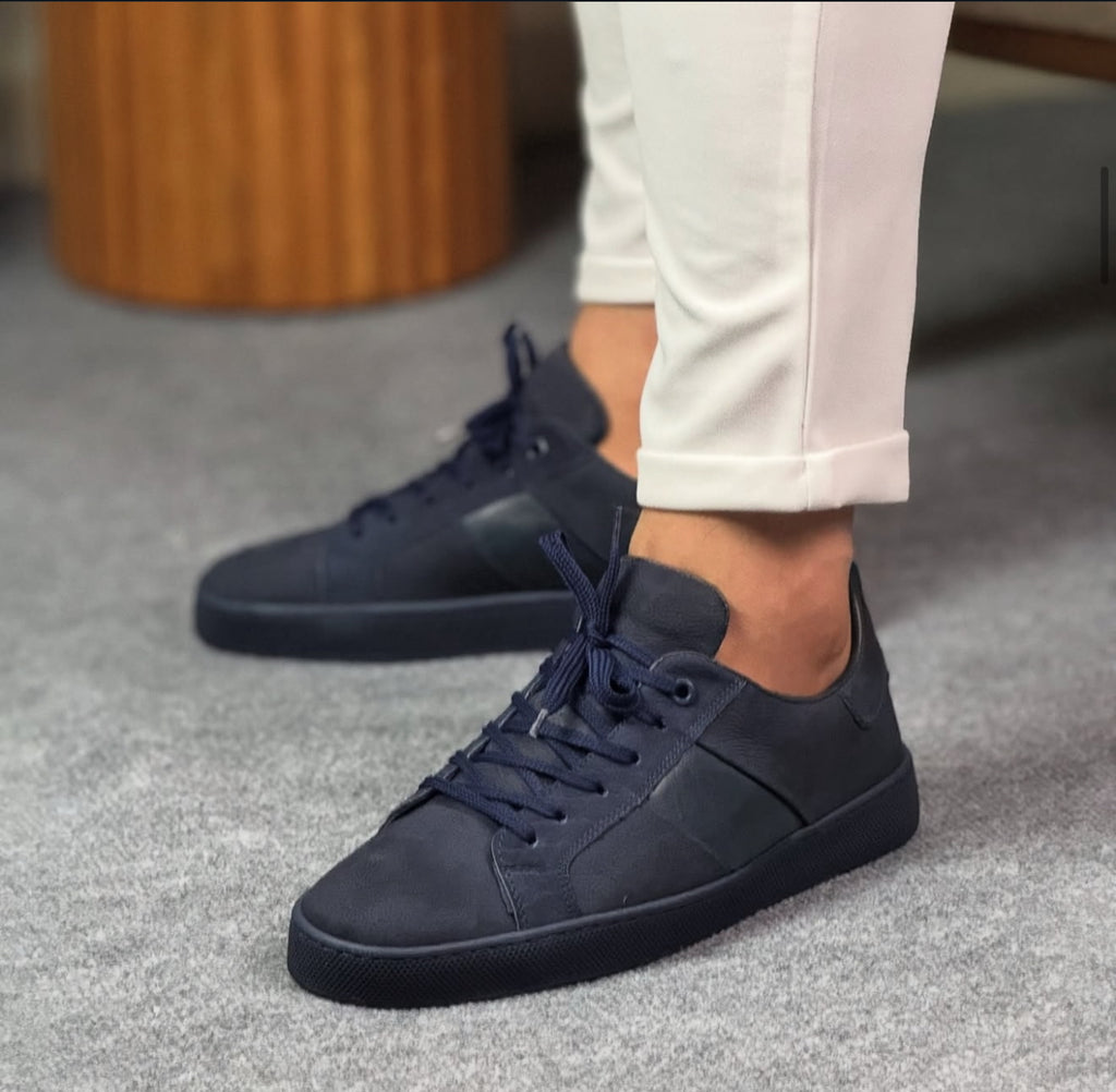 0095 LACİVERT NUBUK ERKEK DERİ AYAKKABI