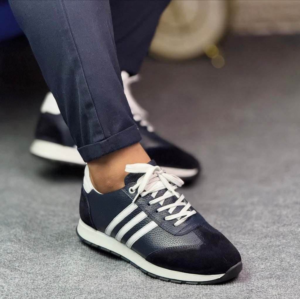 0074 LACİVERT ERKEK DERİ AYAKKABI