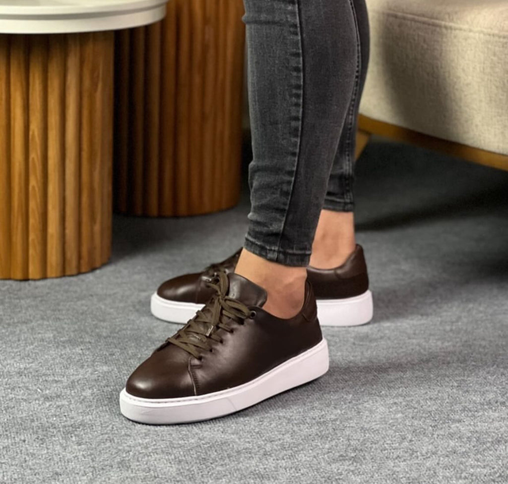 0072 KAHVERENGİ ERKEK DERİ AYAKKABI